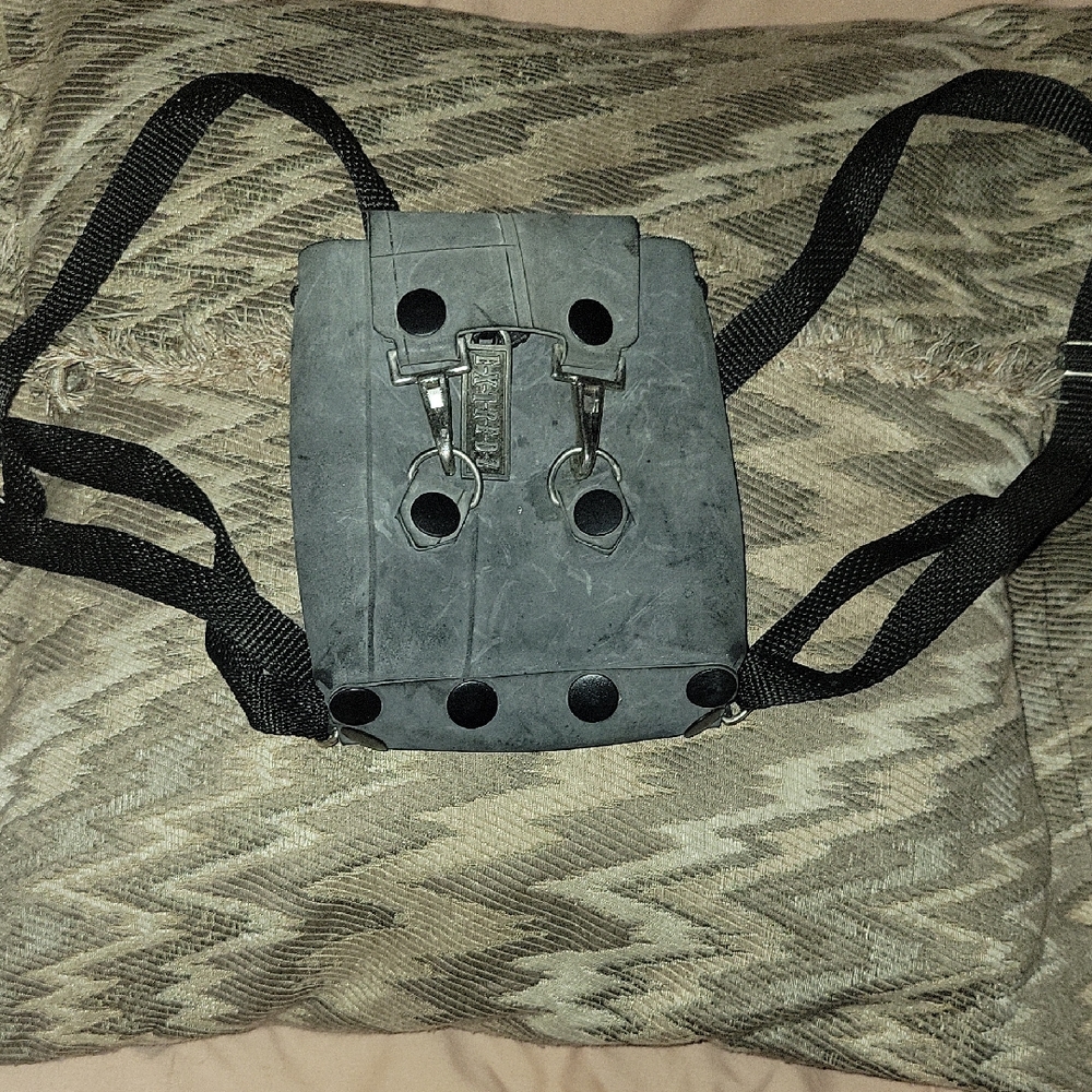 Stylish Gray Rubber Backpack Bag